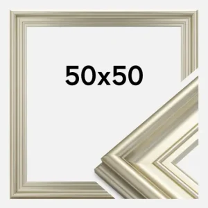 Fotolijst Mora Premium Glas Zilver 50x50 cm Dernier Modèle