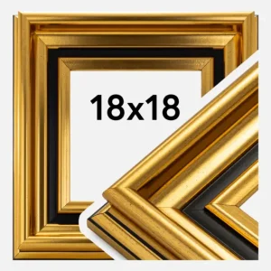 Fotolijst Gysinge Premium Glas Goud 18x18 cm Must-Have