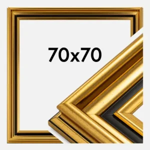 Fotolijst Gysinge Premium Glas Goud 70x70 cm Nouvel Arrivage