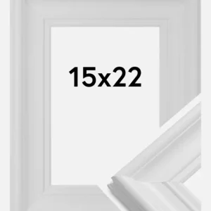 Prix Réduit Fotolijst Mora Premium Glas Wit 15x22 cm
