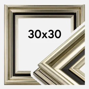 Promotion Saisonnière Fotolijst Gysinge Premium Glas Zilver 30x30 cm