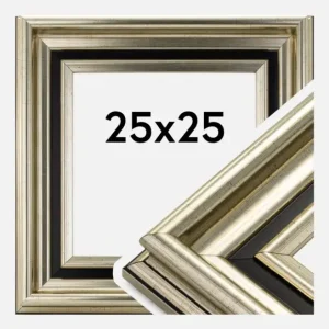 Bon Plan Fotolijst Gysinge Premium Glas Zilver 25x25 cm