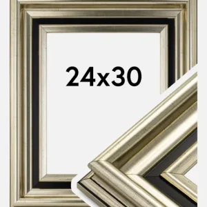 Paiement Sécurisé Fotolijst Gysinge Premium Glas Zilver 24x30 cm