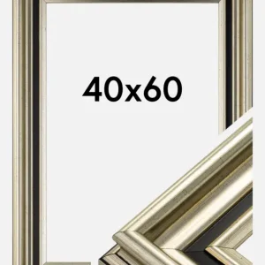 Expédition Rapide Fotolijst Gysinge Premium Glas Zilver 40x60 cm