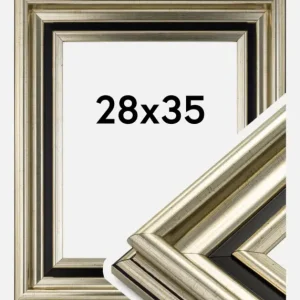 Fotolijst Gysinge Premium Glas Zilver 28x35 cm Bon Marché