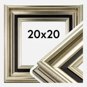 Meilleur Choix Fotolijst Gysinge Premium Glas Zilver 20x20 cm