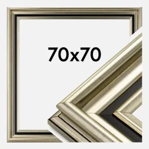 Fotolijst Gysinge Premium Glas Zilver 70x70 cm Commander Maintenant