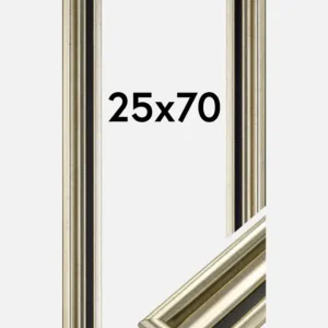 Nouvelle Collection Fotolijst Gysinge Premium Glas Zilver 25x70 cm