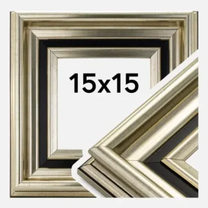 Fotolijst Gysinge Premium Glas Zilver 15x15 cm Commander Vite