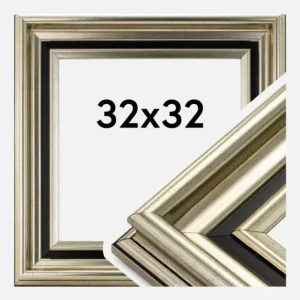 Fotolijst Gysinge Premium Glas Zilver 32x32 cm Prix Réduit