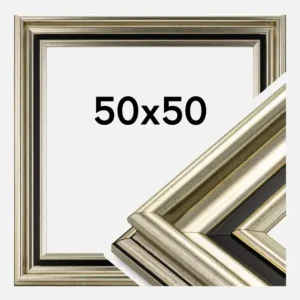 Quantité Limitée Fotolijst Gysinge Premium Glas Zilver 50x50 cm