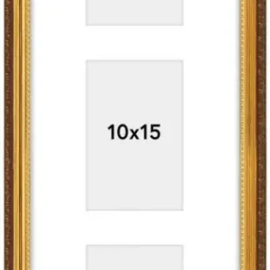 Vente Flash Abisko Collagelijst I Goud - 3 Foto's (10x15 cm)