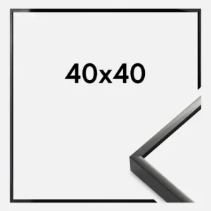 Fotolijst Nielsen Premium Alpha Glas Helder Zwart 40x40 cm Vente Directe