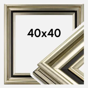 Offre Du Jour Fotolijst Gysinge Premium Glas Zilver 40x40 cm