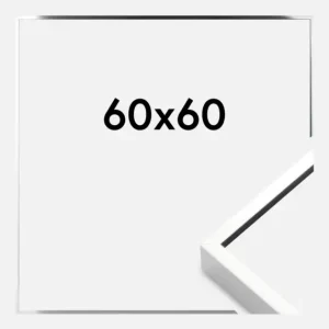 Réduction Fotolijst Nielsen Premium Alpha Glas Blank Zilver 60x60 cm