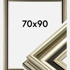 Fotolijst Gysinge Premium Glas Zilver 70x90 cm Expédition Rapide