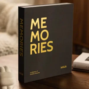 Seulement Aujourd’hui KAILA MEMORIES Black - Coffee Table Photo Album (60 Zwarte zijden)