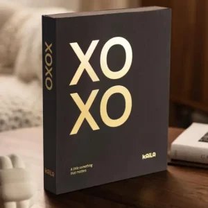 Offre Limitée KAILA XOXO Black - Coffee Table Photo Album (60 Zwarte zijden)