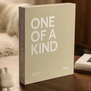 Solde KAILA ONE OF A KIND Grey - Coffee Table Photo Album (60 Zwarte zijden)