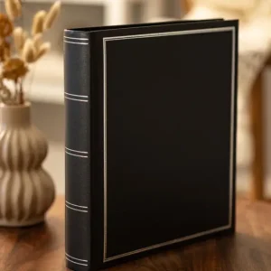 Black Line Maxi Album 30x33 cm (100 Zwarte zijden / 50 bladen) Bon Plan