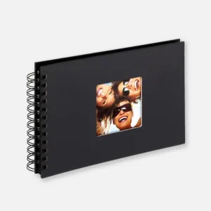 Quantité Limitée Fun Spiraalalbum Zwart - 23x17 cm (40 Zwarte zijden / 20 bladen)