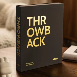 Livraison Express KAILA THROWBACK Black - Coffee Table Photo Album (60 Zwarte zijden)