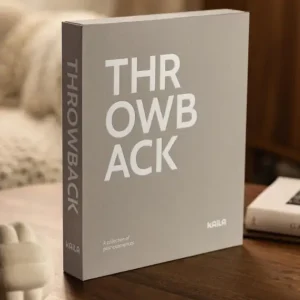 KAILA THROWBACK Dark Greige - Coffee Table Photo Album (60 Zwarte zijden) Dernier Modèle