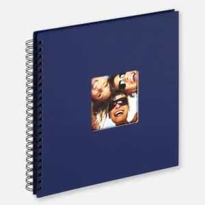 Usine Directe Fun Spiraalalbum Blauw - 30x30 cm (50 Zwarte zijden / 25 bladen)