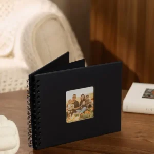 Wiro Spiraalalbum Zwart - 25x17 cm (40 Zwarte zijden / 20 bladen) Meilleur Prix