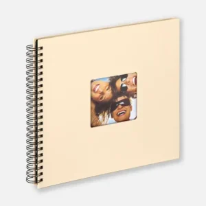 Nouvel Arrivage Fun Spiraalalbum Crème - 30x30 cm (50 Zwarte zijden / 25 bladen)