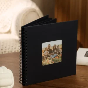 Wiro Spiraalalbum Zwart - 26x25 cm (40 Zwarte zijden / 20 bladen) Certifié