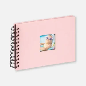 Satisfait Ou Remboursé Fun Babyalbum Roze - 23x17 cm (40 Zwarte zijden/20 bladen)