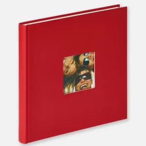 Achat Immédiat Fun Album Rood - 26x25 cm (40 Witte zijden / 20 bladen)