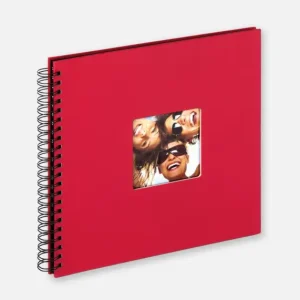 Réduction Fun Spiraalalbum Rood - 30x30 cm (50 Zwarte zijden / 25 bladen)