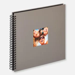 Certifié Fun Spiraalalbum Grijs - 30x30 cm (50 Zwarte zijden / 25 bladen)
