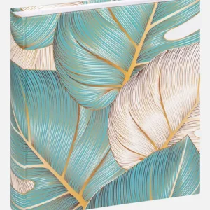 Variety monstera Album Turquoise - 28x29 cm (60 Witte zijden / 30 bladen) Paiement Sécurisé