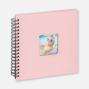 Acheter Direct Fun Babyalbum Roze - 26x25 cm (40 Zwarte zijden/20 bladen)