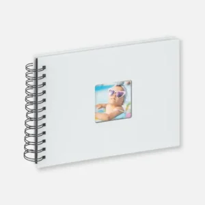 Authentique Fun Babyalbum Blauw - 23x17 cm (40 Zwarte zijden/20 bladen)