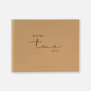 Just the two of us Gastenboek Brun - 25x20 cm (100 Witte zijden / 50 bladen) Marque