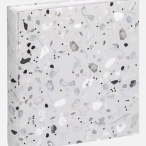 Promotion Terrazzo stone Album Grijs - 28x29 cm (60 Witte zijden / 30 bladen)