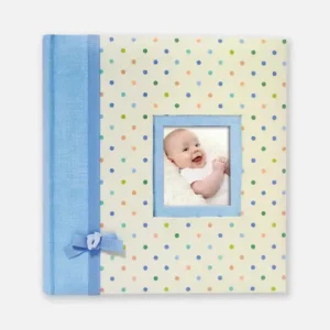 Bon Marché Kara Album Blauw - 24x24 cm (40 Witte zijden / 20 bladen)