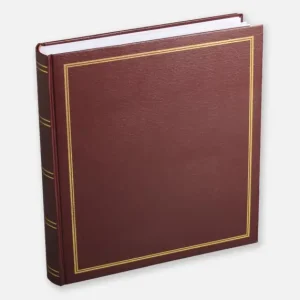 Commande En Gros Diamant Fotoalbum Wijnrood 27,5x32 cm (100 Witte zijden / 50 Bladen)