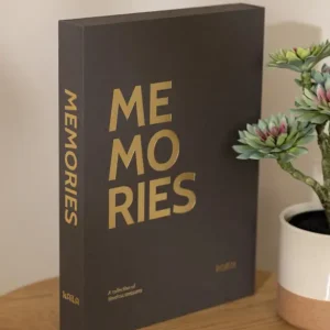 KAILA MEMORIES Black XL - Coffee Table Photo Album (20 Zwarte zijden) Vente Flash