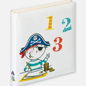 Commande En Gros Kinderalbum Piraat School - 28x30,5 cm (50 Witte zijden / 25 bladen)
