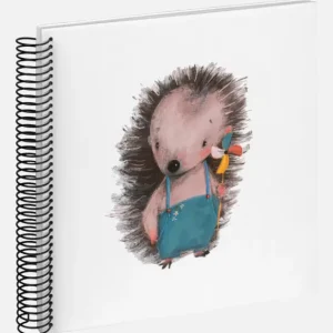 Prix Choc Baby Hedgehog Calisto Spiraalalbum Wit - 24x24 cm (40 Witte zijden / 20 bladen)