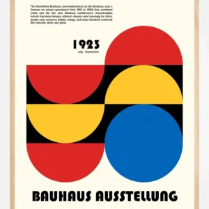 Bauhaus Ausstellung Poster (21x29.7 cm (A4)) Expédié Aujourd’hui
