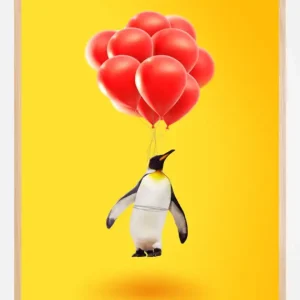 Antarctic Airlines Poster (21x29.7 cm (A4)) Bon Marché