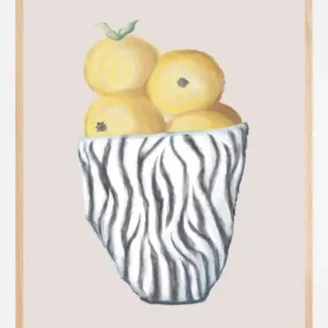 Zebra Bowl Poster (21x29.7 cm (A4)) Populaire