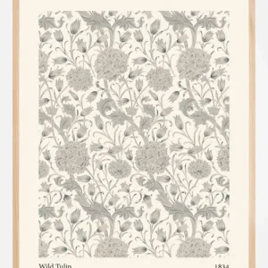 William Morris - Wild Tulip 2 Poster (21x29.7 cm (A4)) Haute Qualité