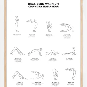 Back Bend - Warm Up - White Poster (21x29.7 cm (A4)) Commande En Gros